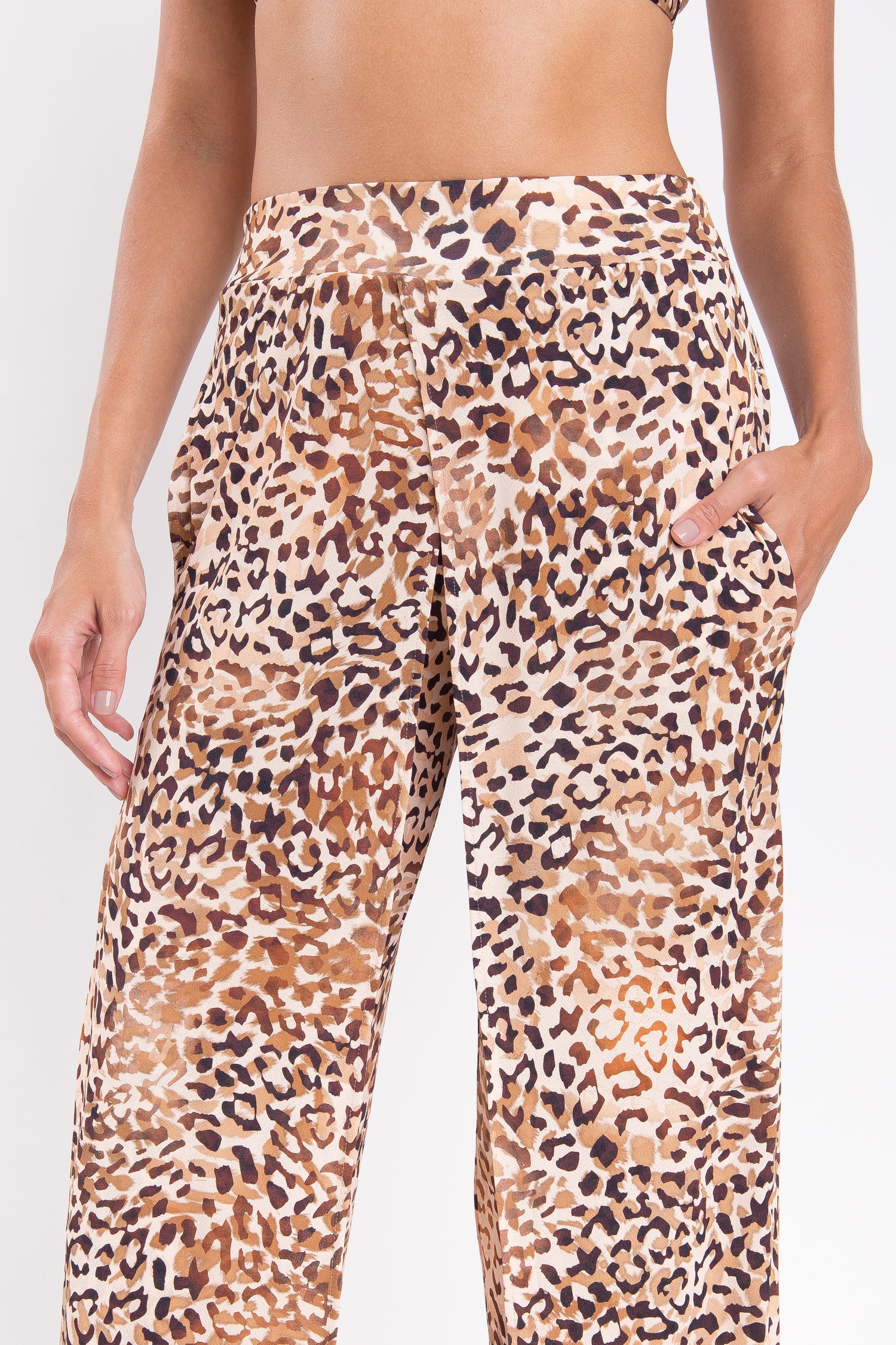 Leopard Wide Pants