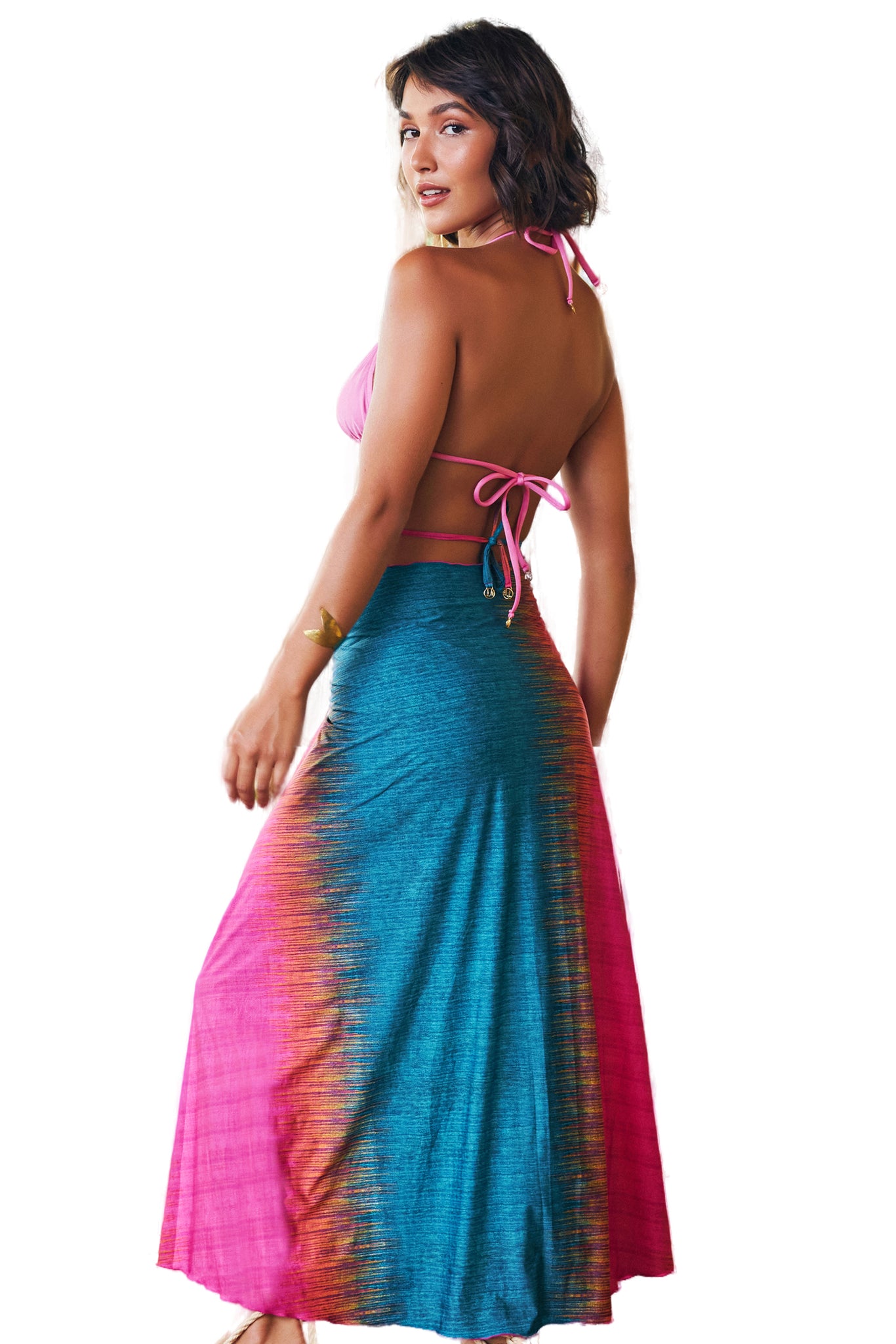 Image 04: Lua Morena Beach Skirt Multiformas Argola Uv Saire