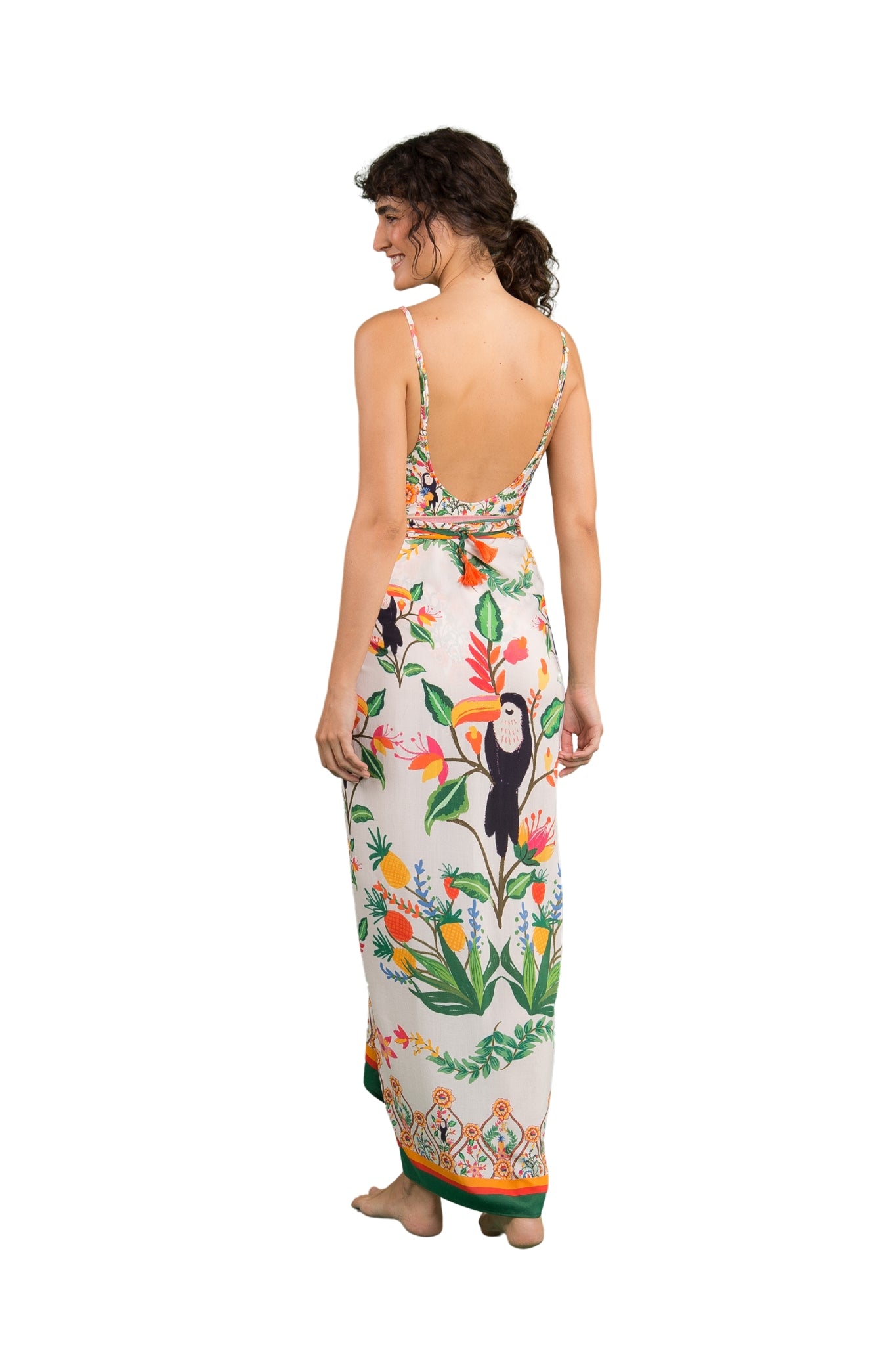 Model Back: Rio De Sol Pareo Boho Canga
