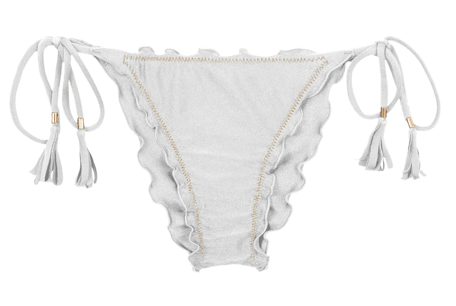 Product Front: Rio De Sol Bottom Bottom Shimmer-White Frufru