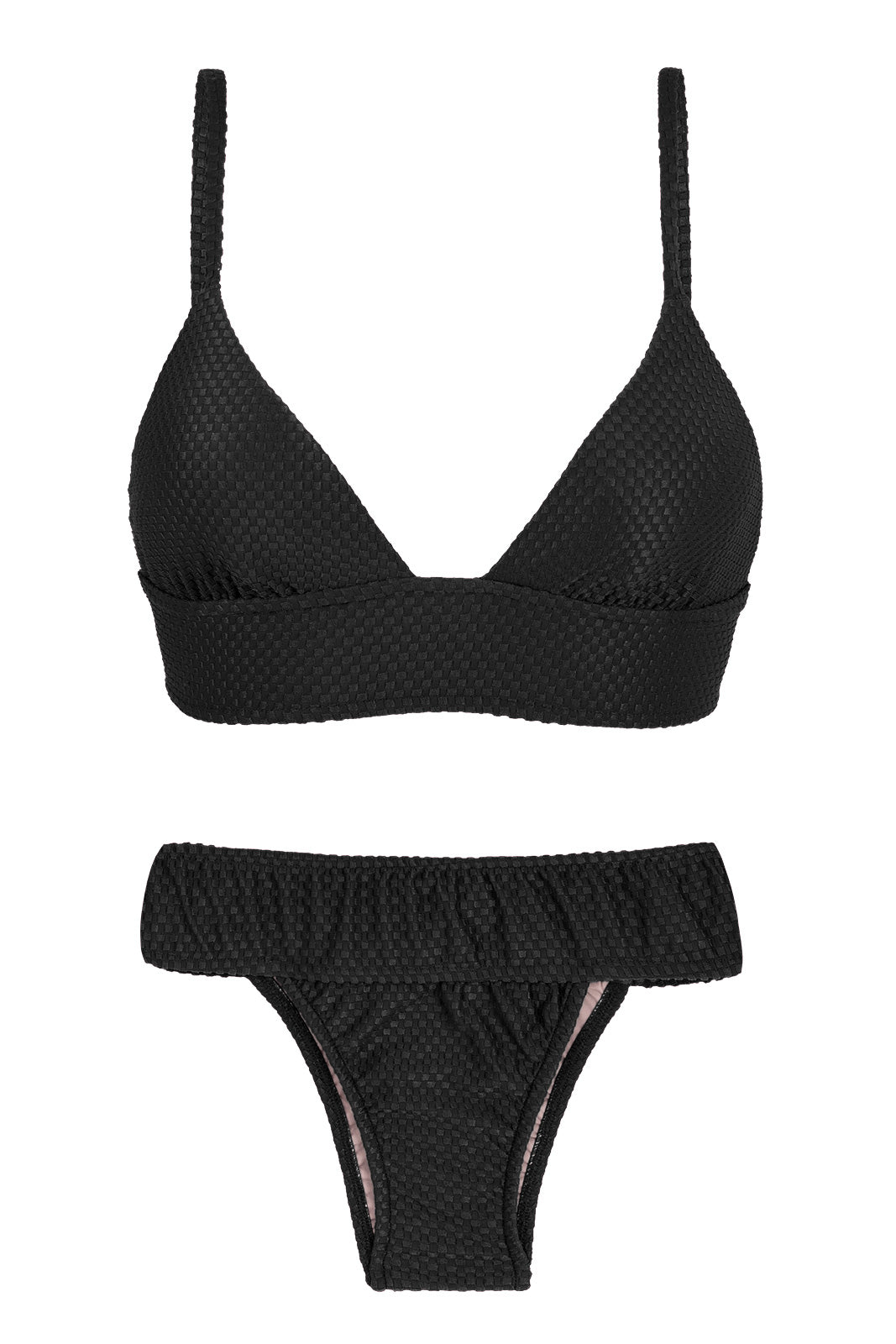 Product Front: Rio De Sol Set Cloque Preto Tri Cos