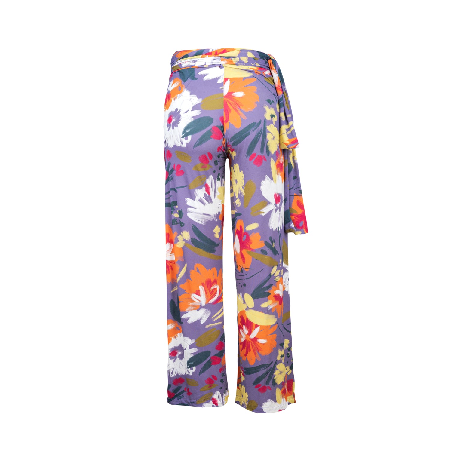 Product Back: Rio De Sol Beach Trousers Garden-Flower Pants Knot