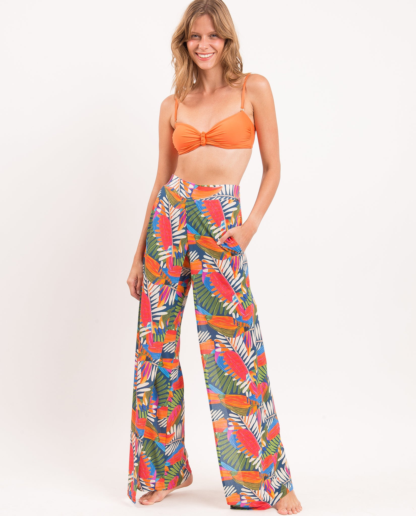 Gallery: Rio De Sol Beach Trousers Jungle Wide Pants
