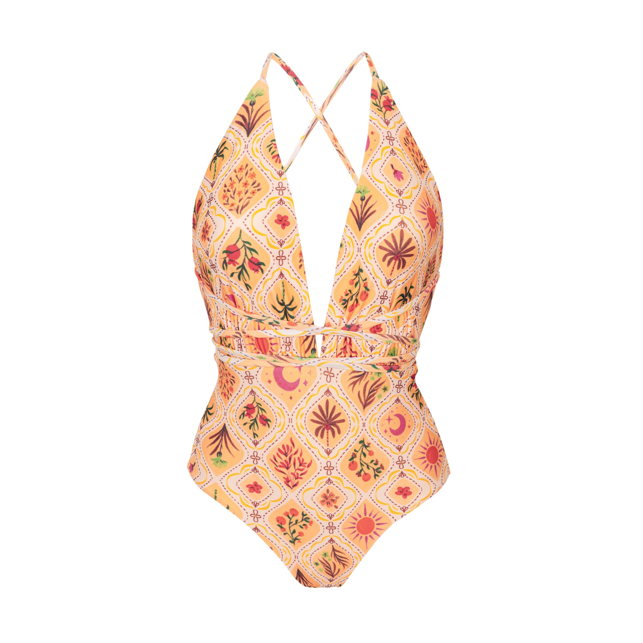 Product Front: Rio De Sol One-Piece Mosaico New Vegas