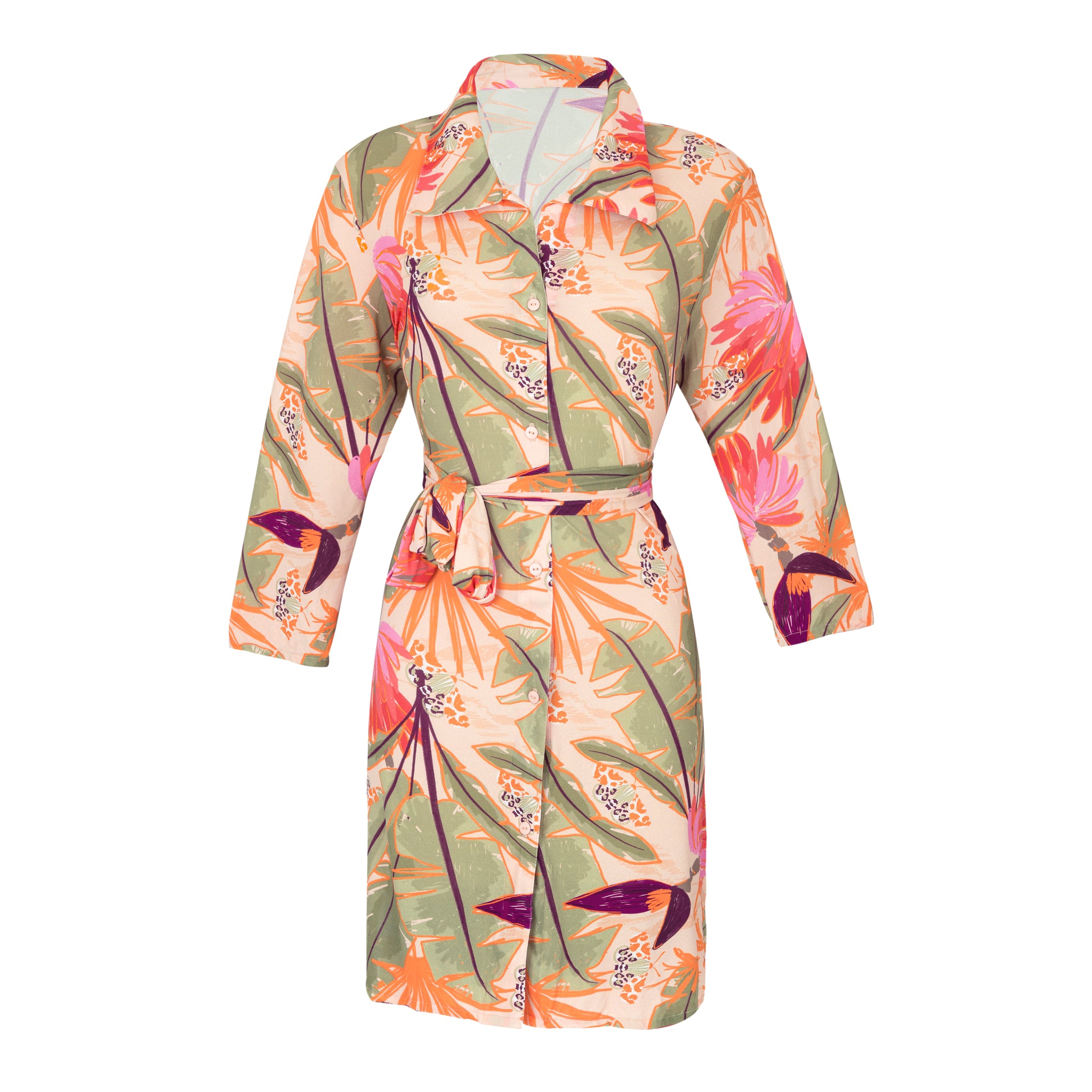 Product Front: Rio De Sol Shirtdress Oasis Chemise