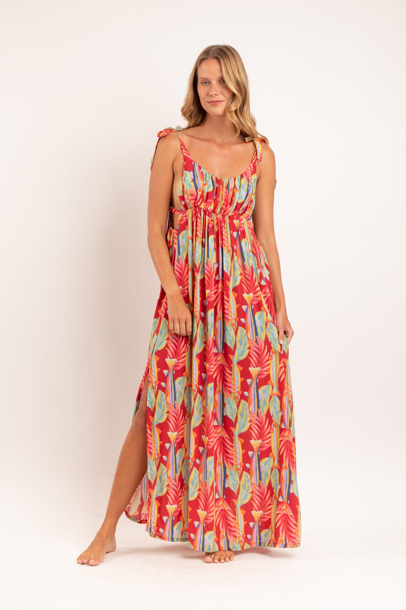 Image 06: Rio De Sol Maxi Dresses Sea-Bloom Long Dress Chiara