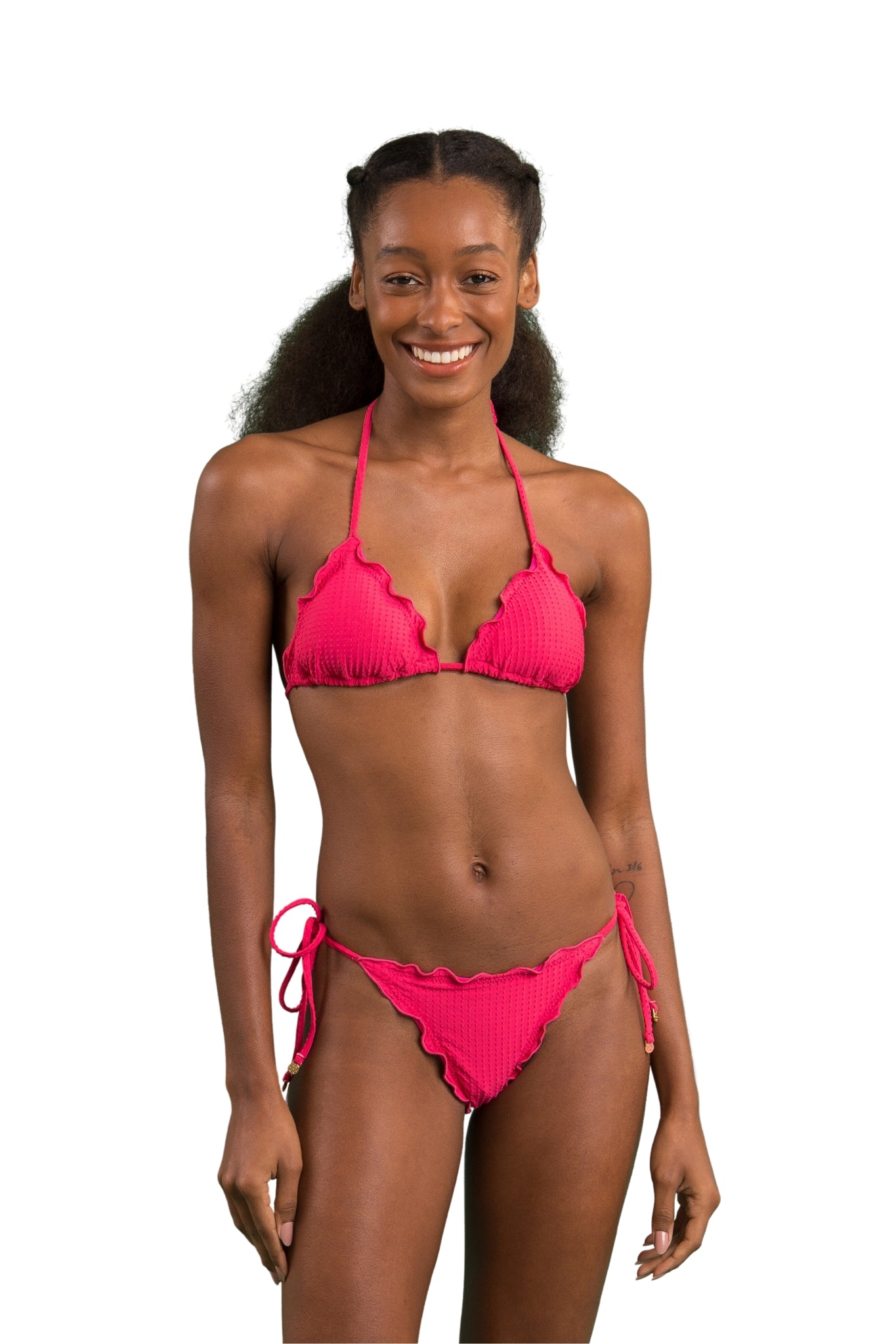 Model Front: Rio De Sol Set Set Dots-Virtual-Pink Frufru