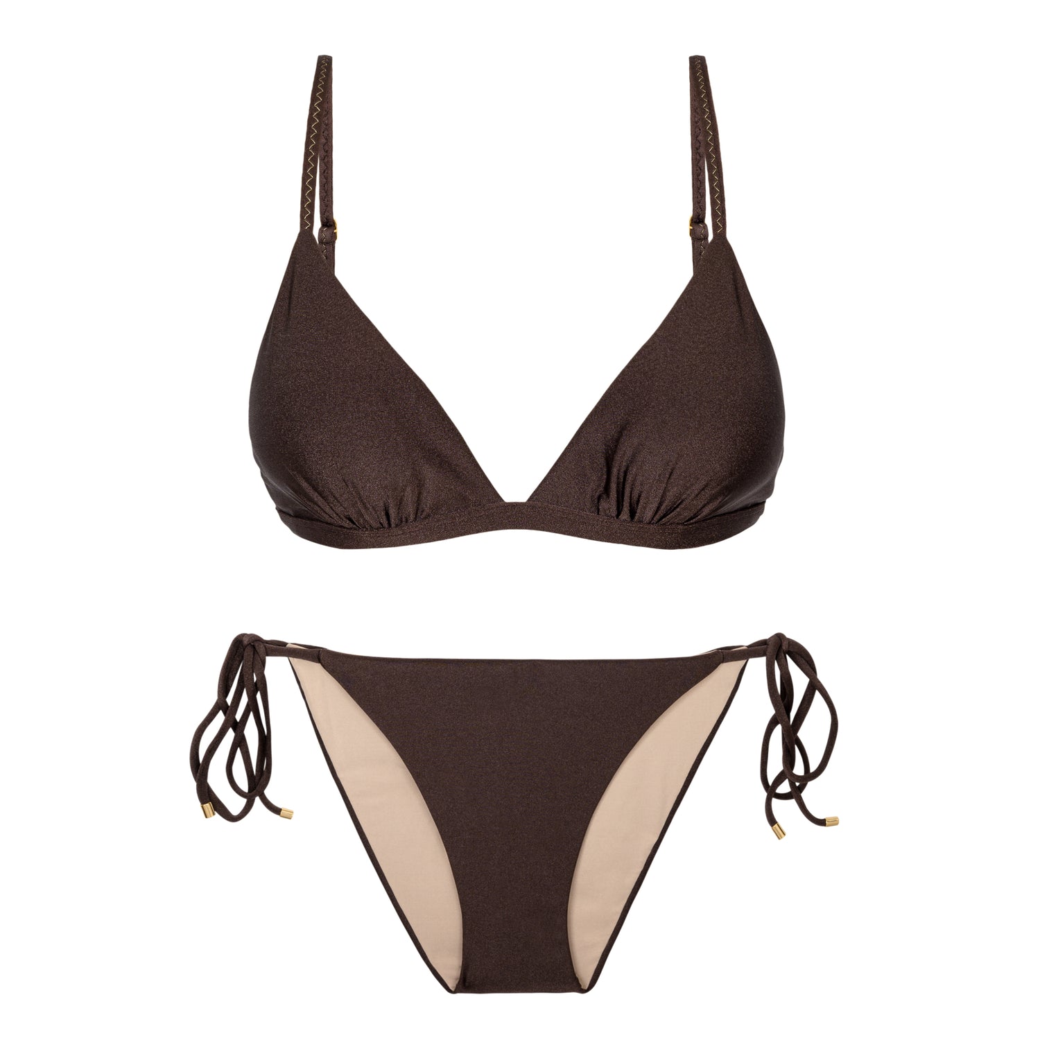 Product Front: Rio De Sol Set Set Shimmer-Coffee Tri-Fixo Ibiza-Comfy