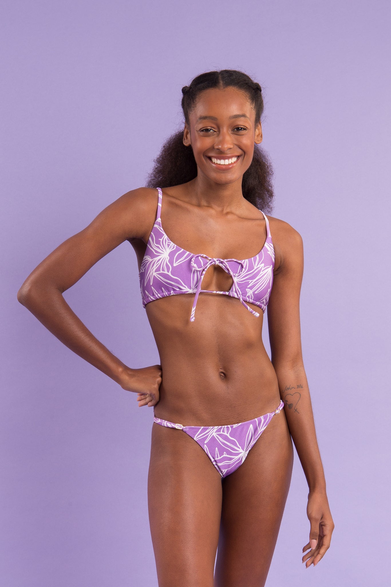Image 11: Rio De Sol Set Set Trail-Purple Tank-Tie Ipanema