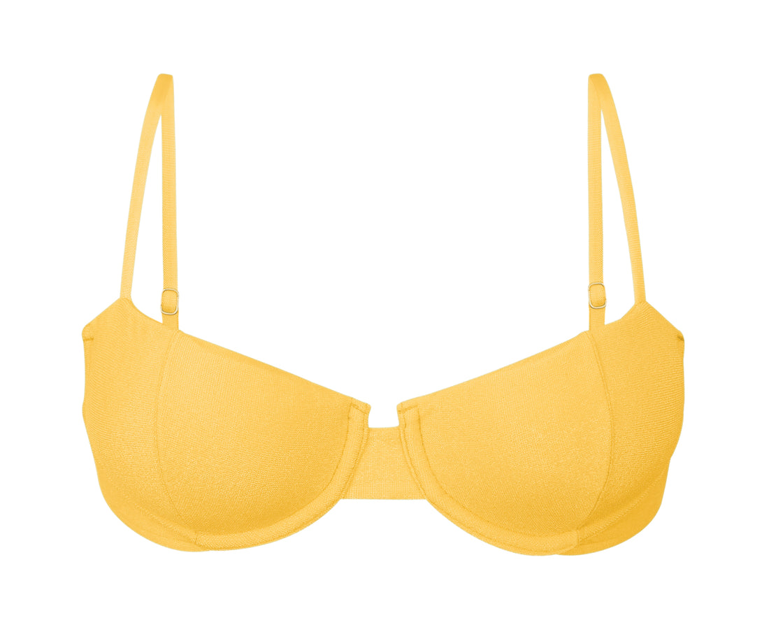 Product Front: Rio De Sol Top Top Malibu-Yellow Balconet