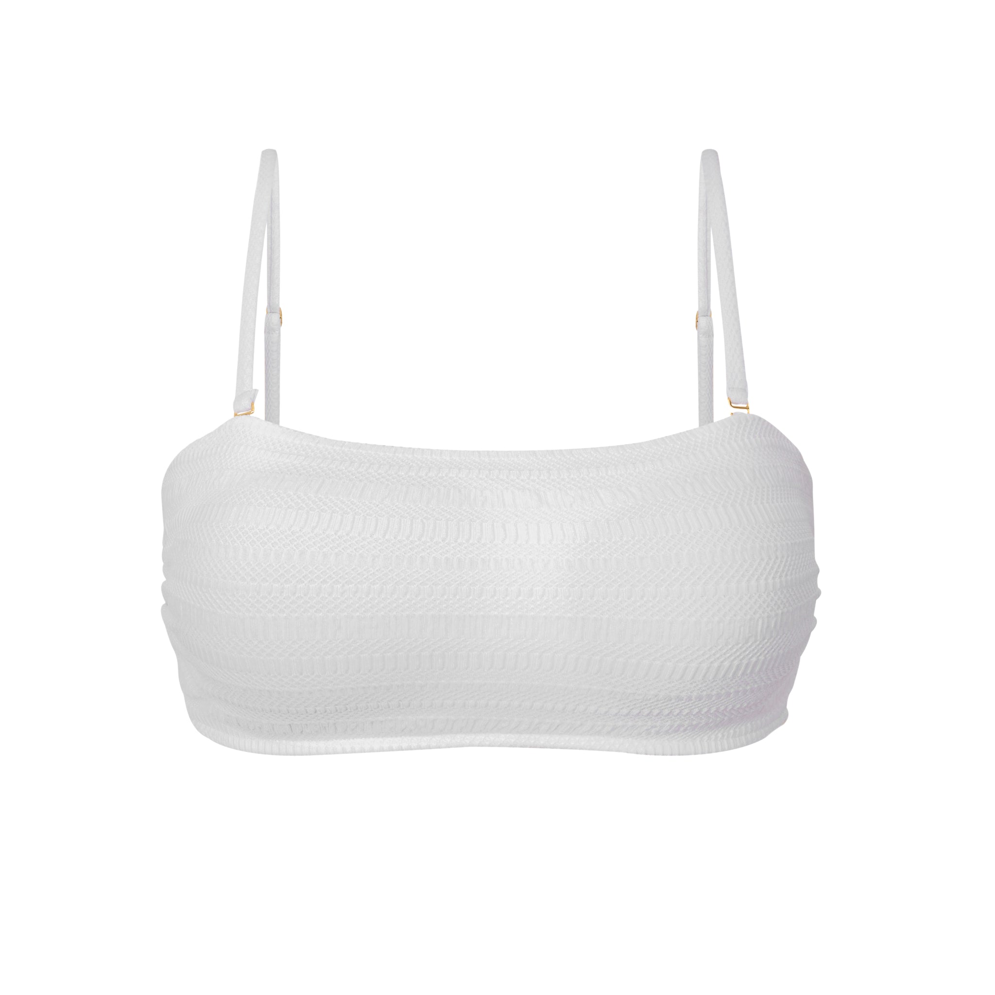 Product Front: Rio De Sol Top Top Memphis-White Bandeau-Reto