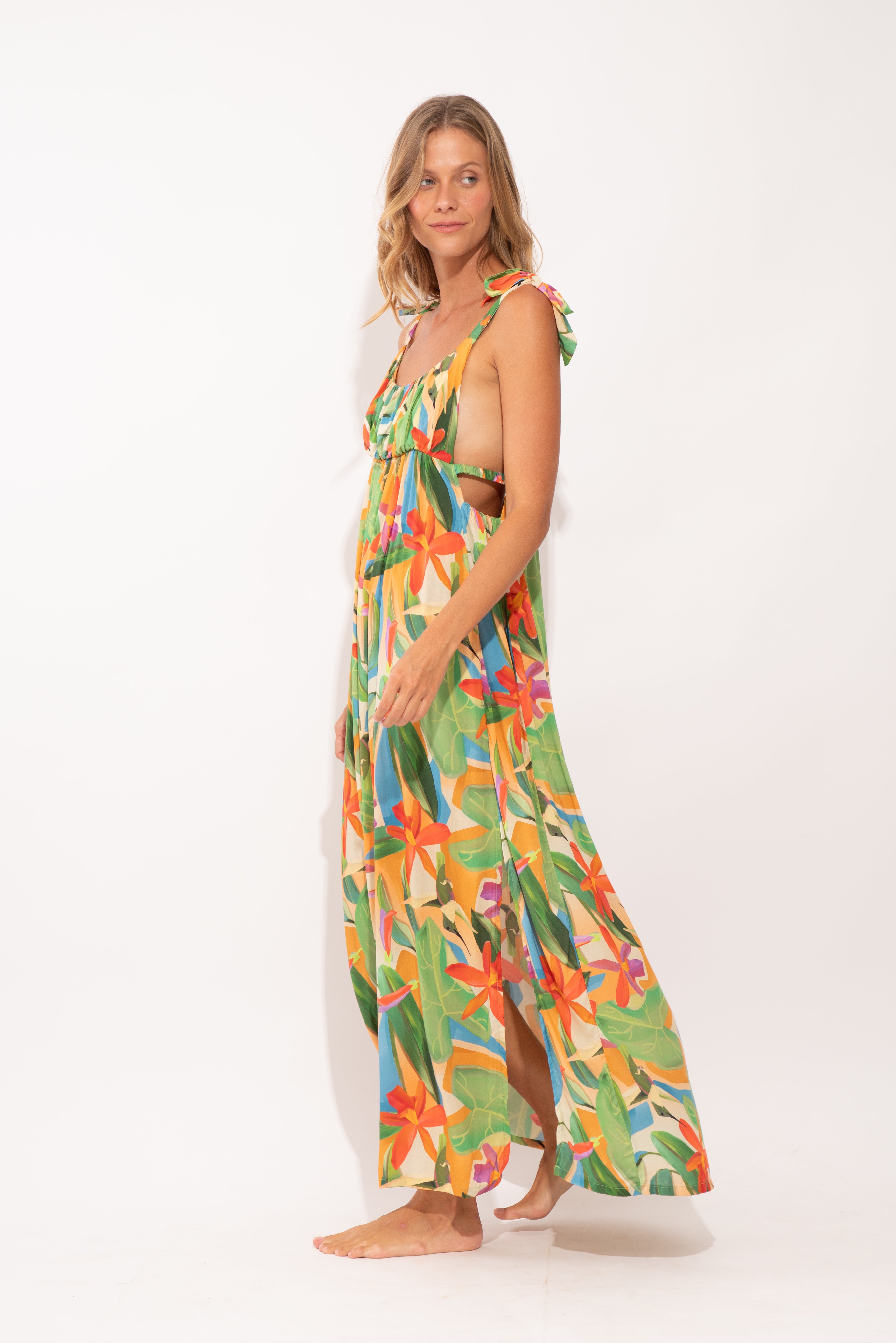 Tropical Long Dress Chiara