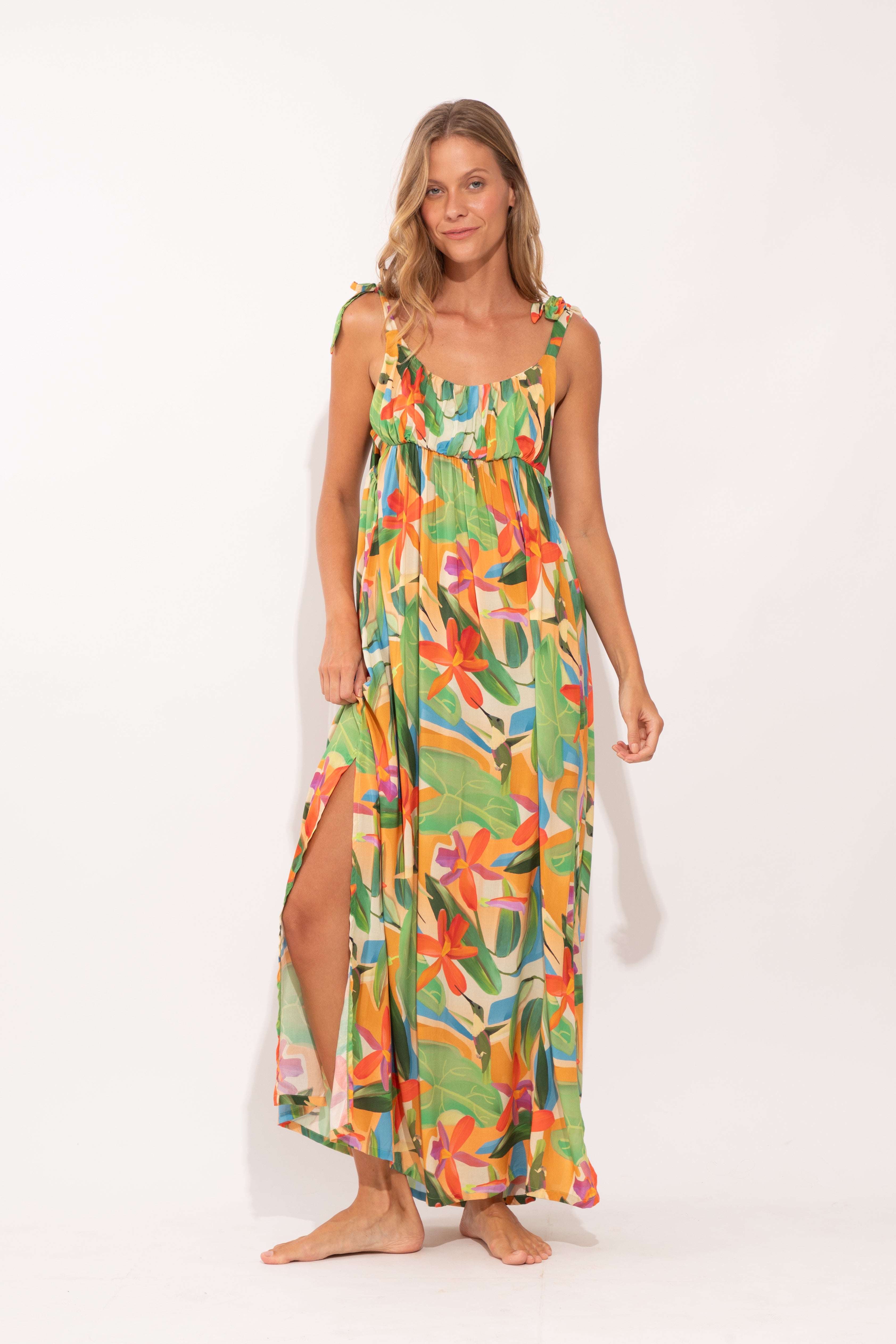 Tropical Long Dress Chiara