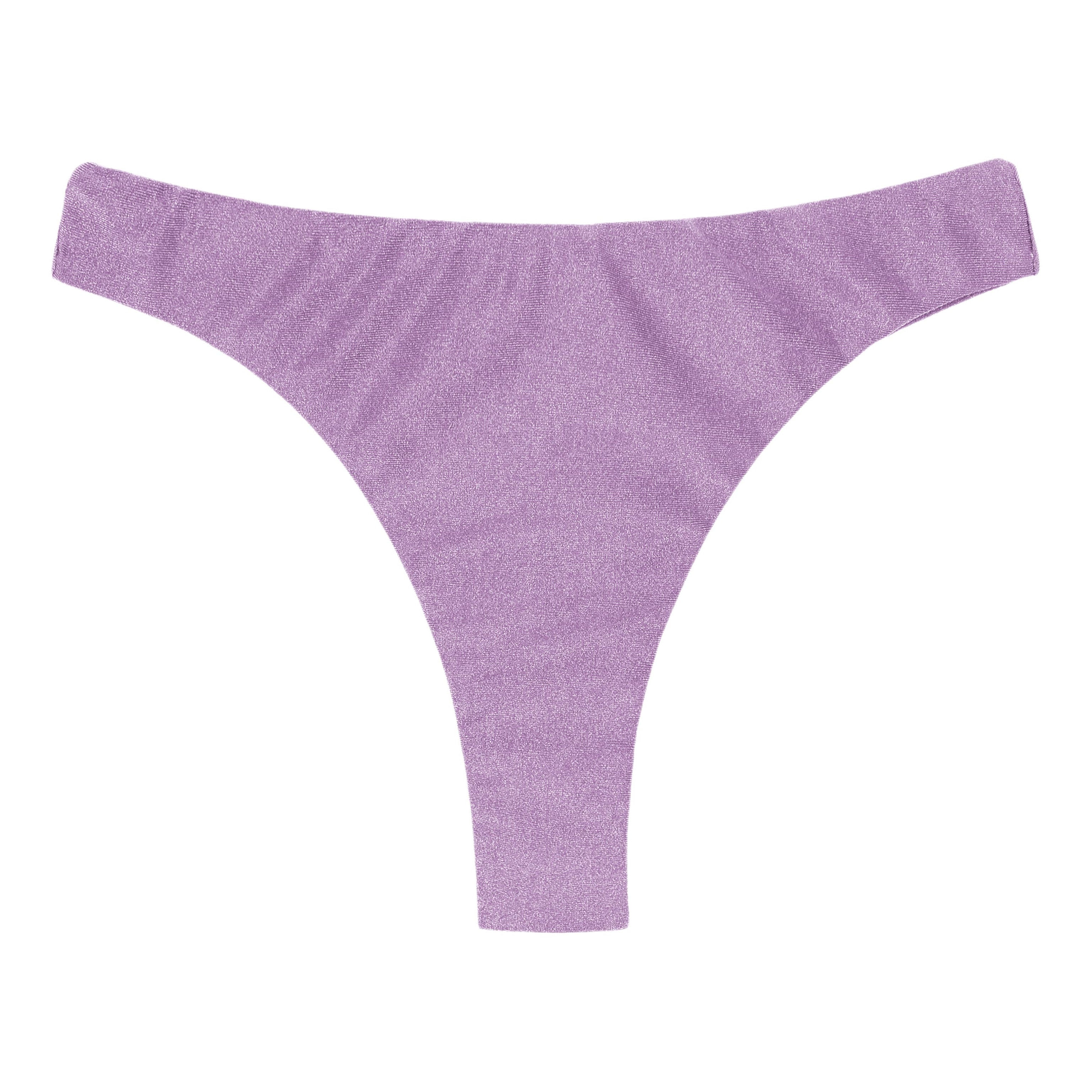 Rio de Sol Purple Thong Bottom - Bright Print - UPF 50+ – Rio Swim Shop