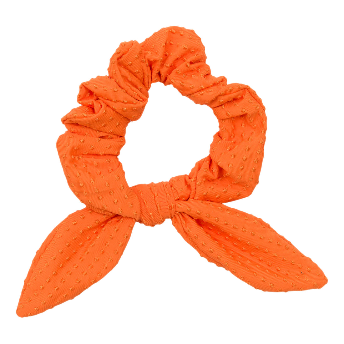 Dots-Orange Scrunchie