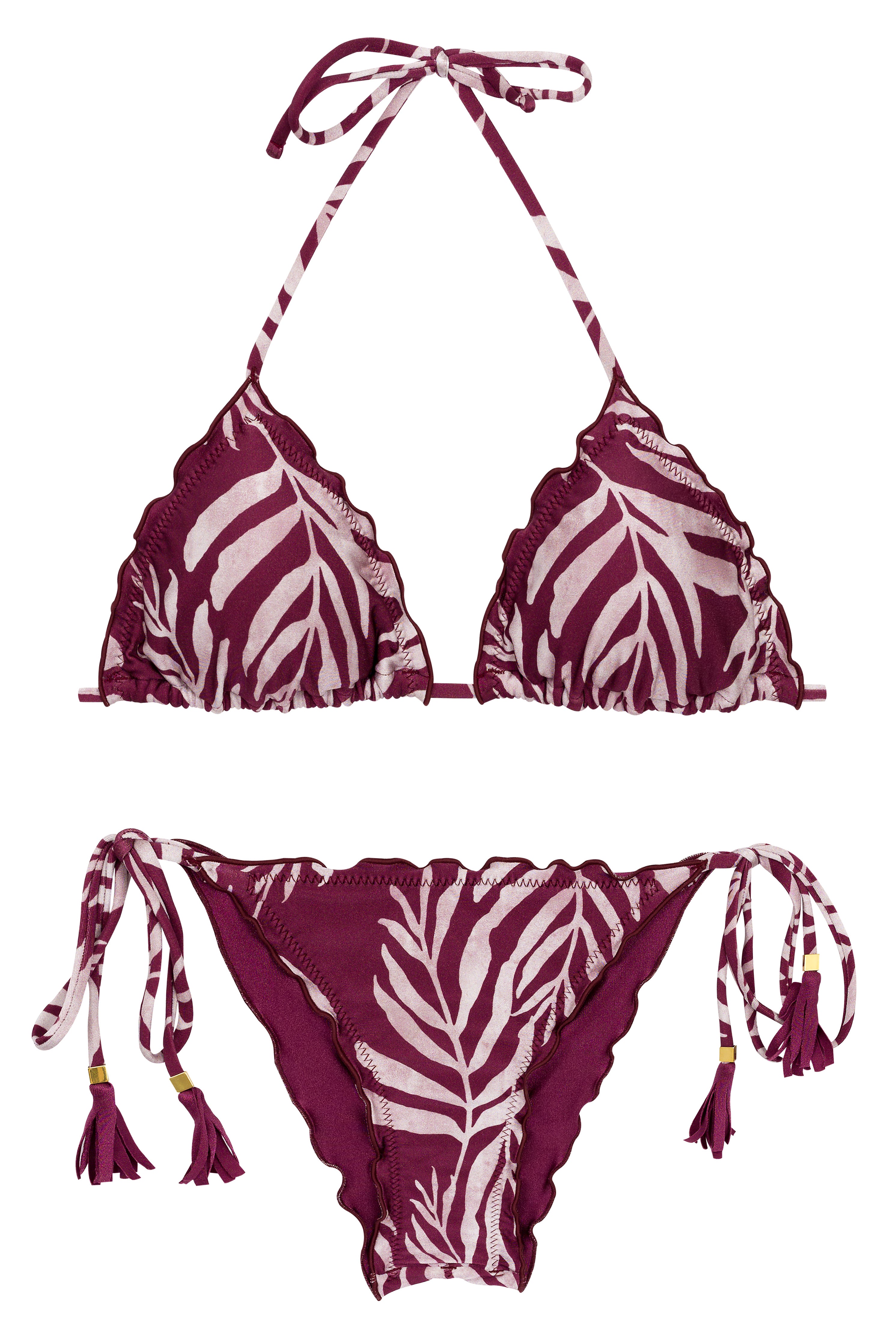 Set Palms-Vine Tri Frufru