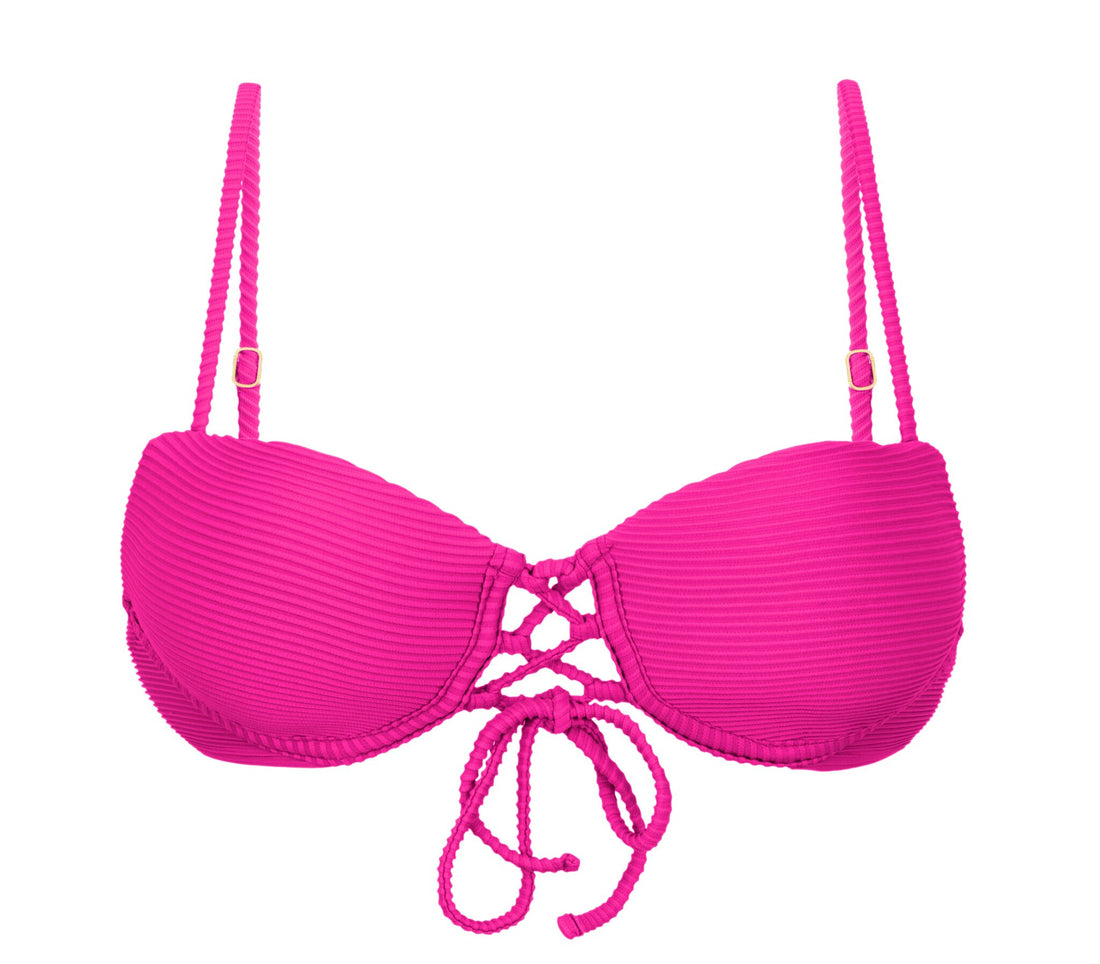 Product Front: Rio De Sol Bikini Tops Top Cotele-Amaranto Balconet-Pushup