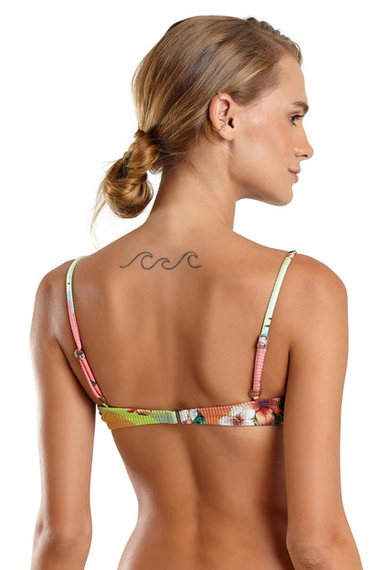 Image 07: Blueman Bikini Tops Top Prainha Flower Power