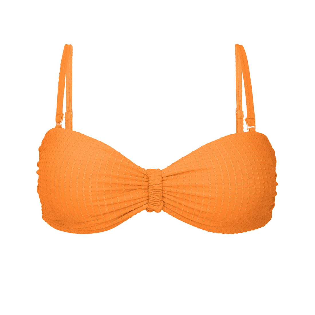 Product Front: Rio De Sol Bikini Tops Top Dots-Mango Bandeau-Crispy