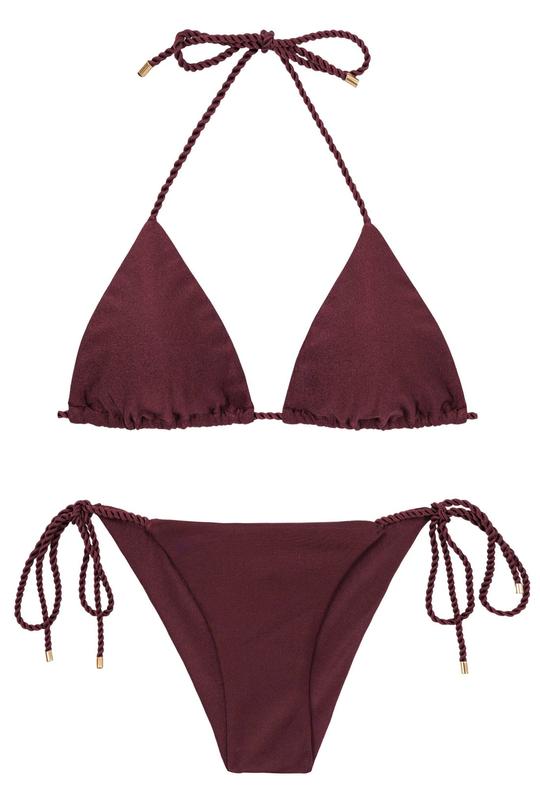 Product Front: Rio De Sol Two Piece Swimwear Set Barolo Tri-Inv Cheeky-Tie
