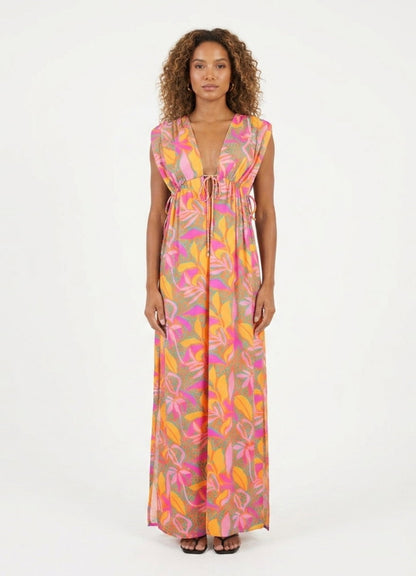 Model Front: Rio De Sol Maxi Dresses Lyla Long Dress Soleil