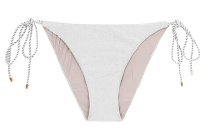 Product Front: Rio De Sol Bikini Bottoms Bottom Shimmer-White Ibiza-Rope