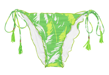 Product Front: Rio De Sol Bikini Bottoms Bottom Green-Palms Frufru-Comfy