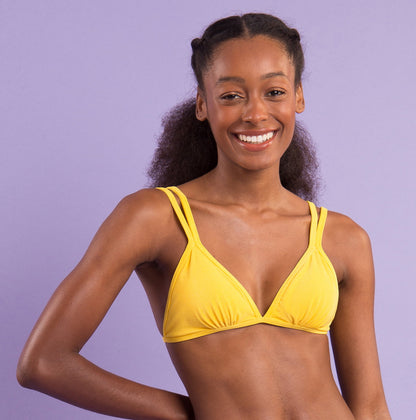 Image 10: Rio De Sol Bikini Tops Top Malibu-Yellow Tri-Duo