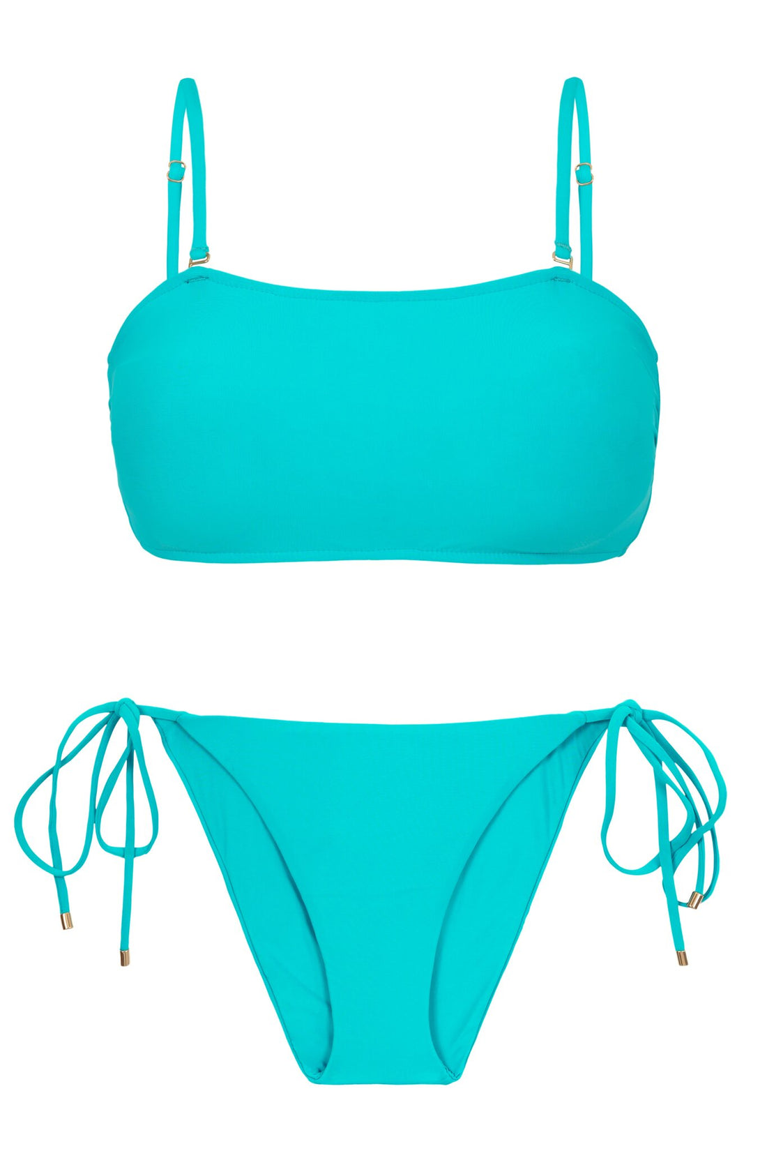 Product Front: Rio De Sol Two Piece Swimwear Set Jade Bandeau-Reto Ibiza-Comfy