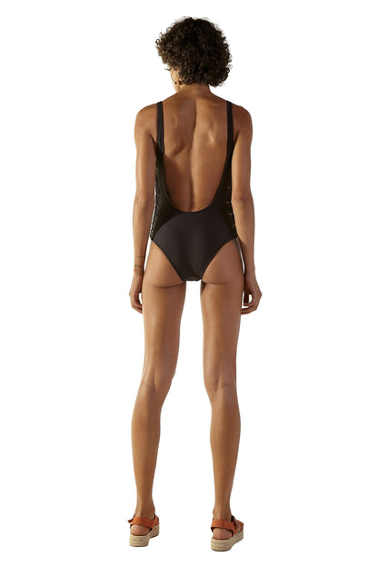 Model Back: Blueman One Piece Swimsuits Paris Preto