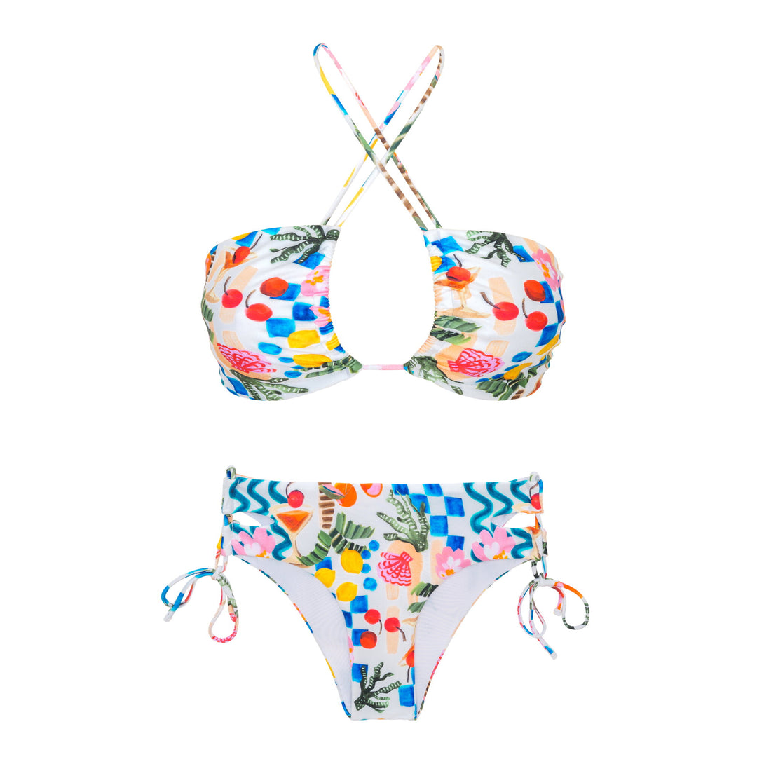 Product Front: Rio De Sol Two Piece Swimwear Set Al-Mare Camille Madrid