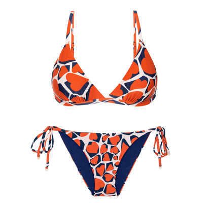 Product Front: Rio De Sol Two Piece Swimwear Set Amore-Red Tri-Fixo Ibiza-Comfy