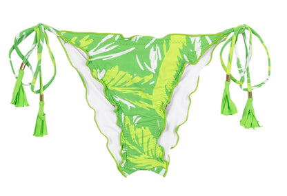 Product Front: Rio De Sol Bikini Bottoms Bottom Green-Palms Frufru