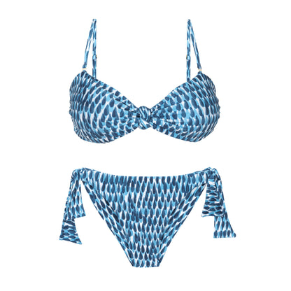 Product Front: Rio De Sol Two Piece Swimwear Set Chuva Bandeau-Joy Italy