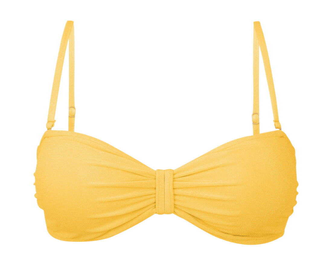 Product Front: Rio De Sol Bikini Tops Top Malibu-Yellow Bandeau-Duo