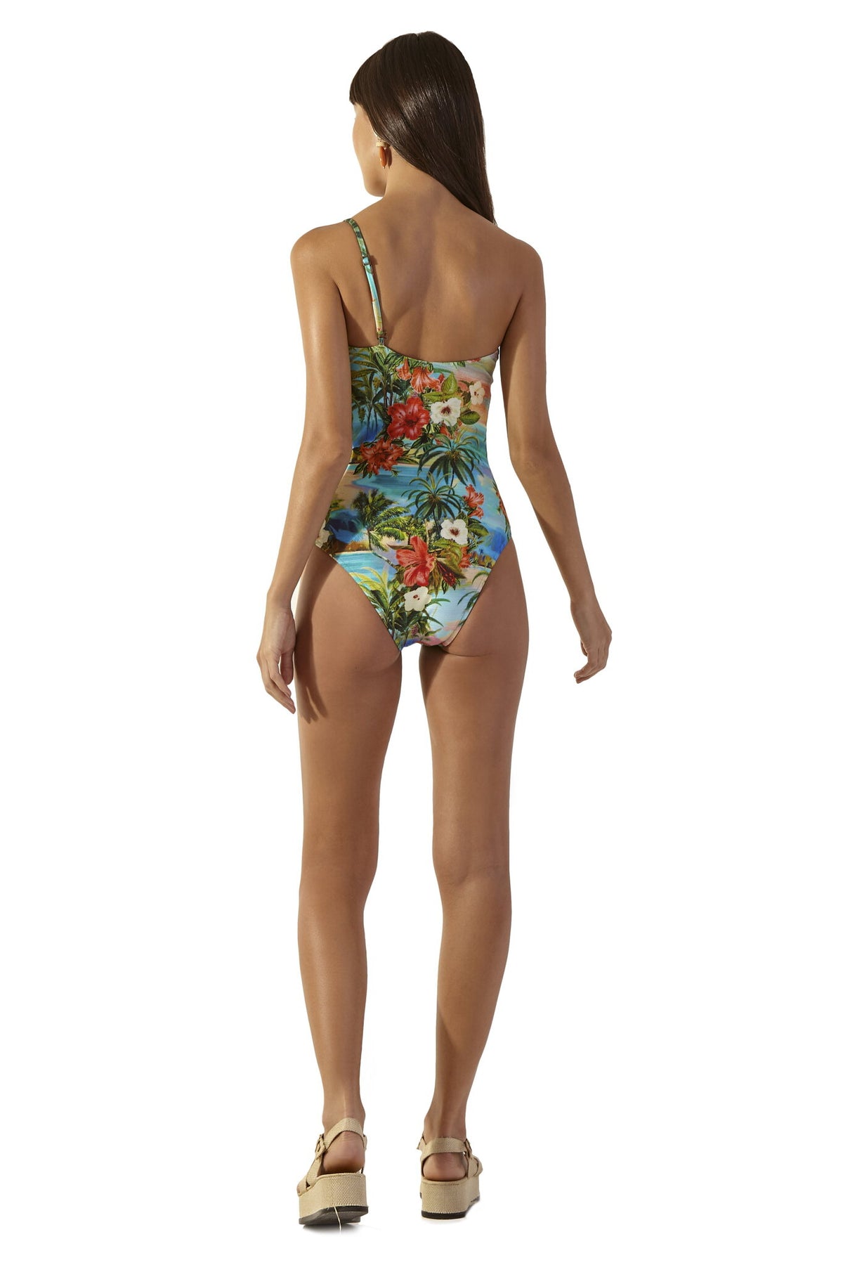 Model Back: Blueman One Piece Swimsuits Albatroz Honolulu
