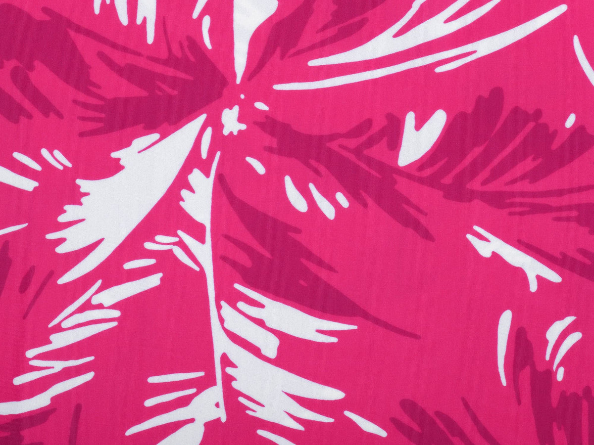 Image 05: Rio De Sol Bikini Tops Top Pink-Palms Rash-Guard