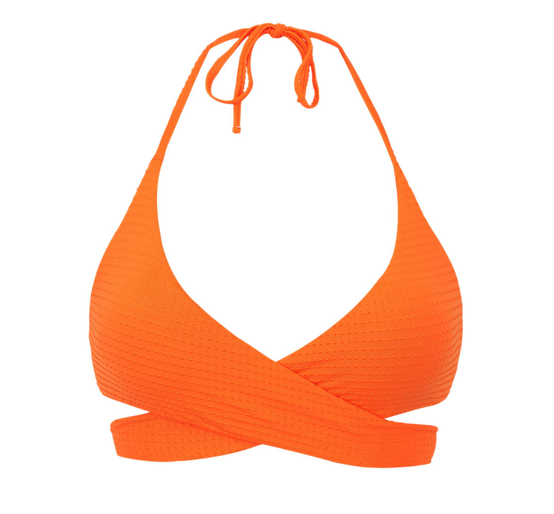 Product Front: Rio De Sol Bikini Tops Top Dots-Orange Kate