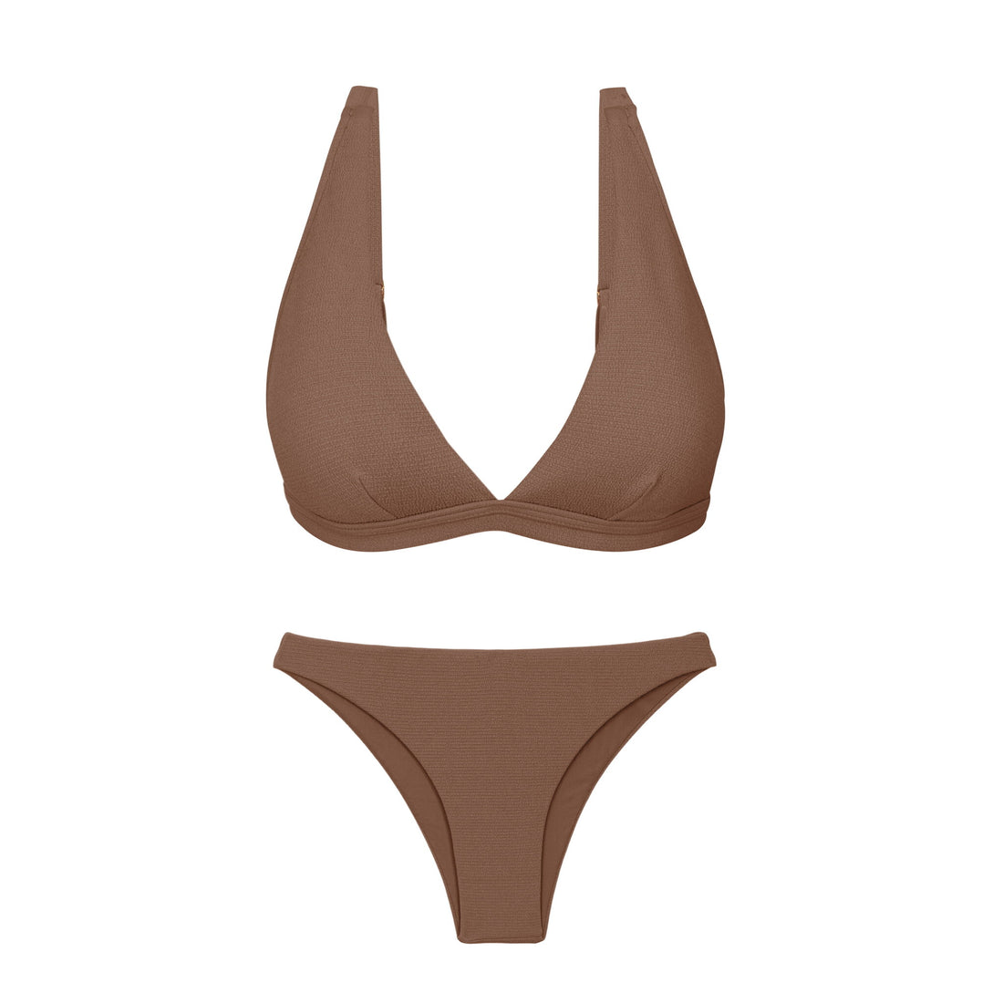 Product Front: Rio De Sol Two Piece Swimwear Set Sand-Cappuccino Alba Leblon