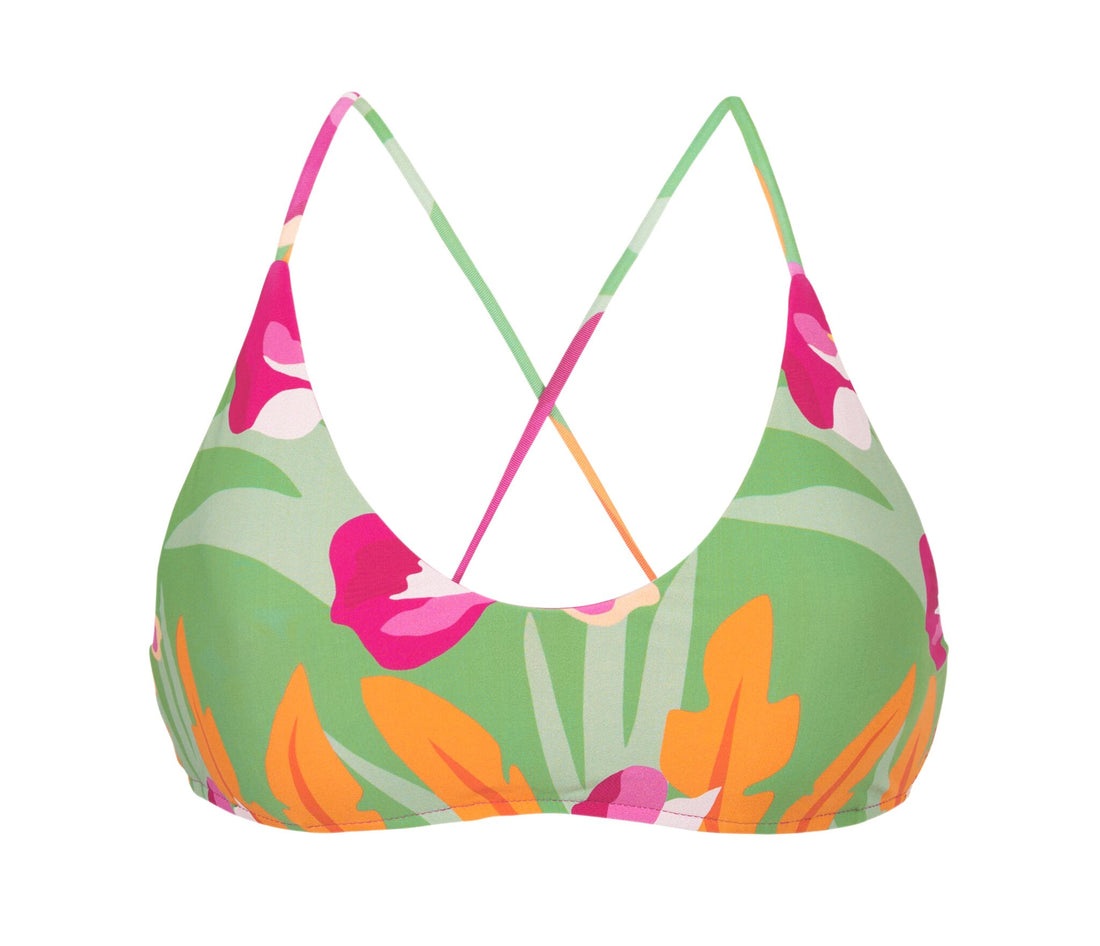 Product Front: Rio De Sol Bikini Tops Top Green-Bloom Bralette