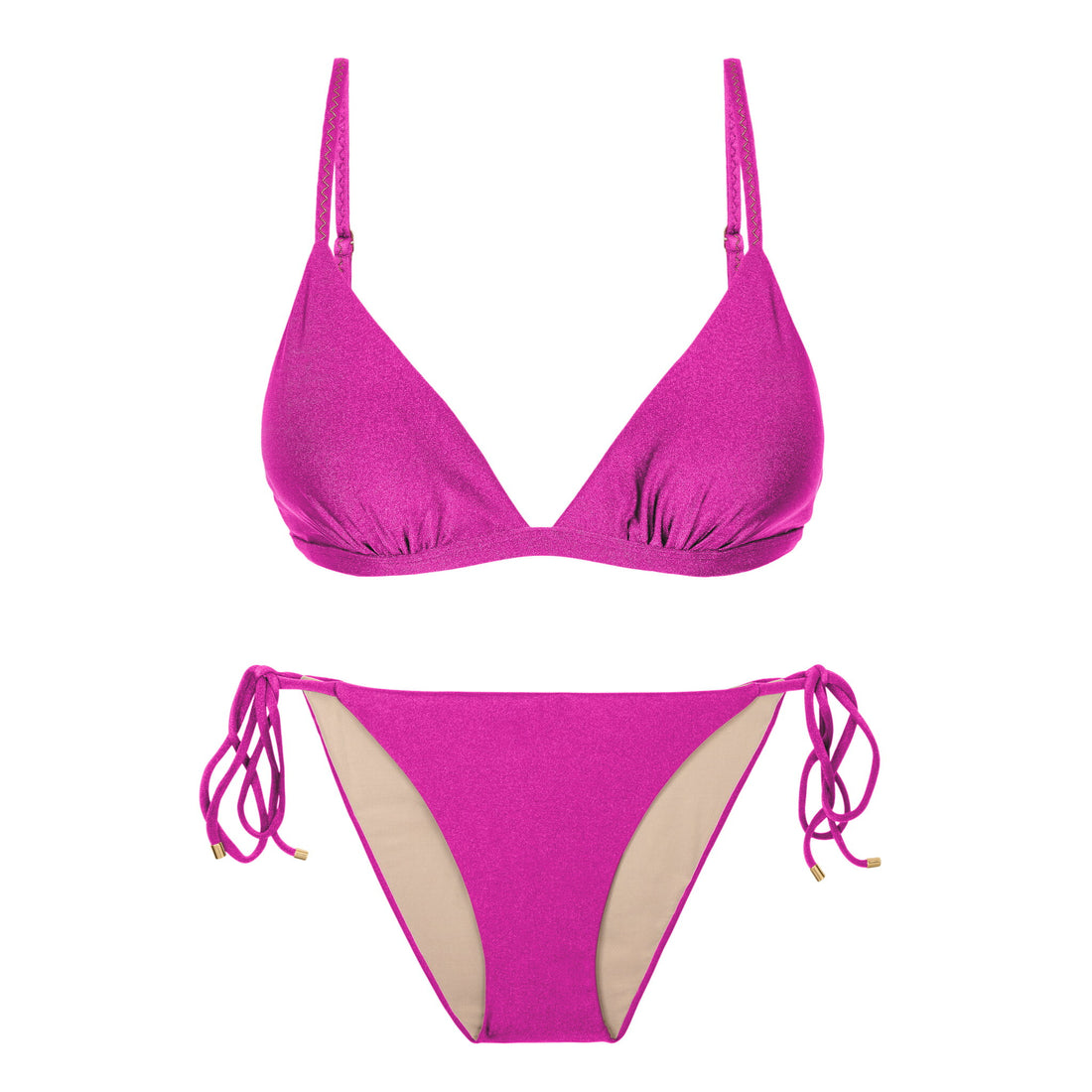 Product Front: Rio De Sol Two Piece Swimwear Set Shimmer-Gaia Tri-Fixo Ibiza-Comfy