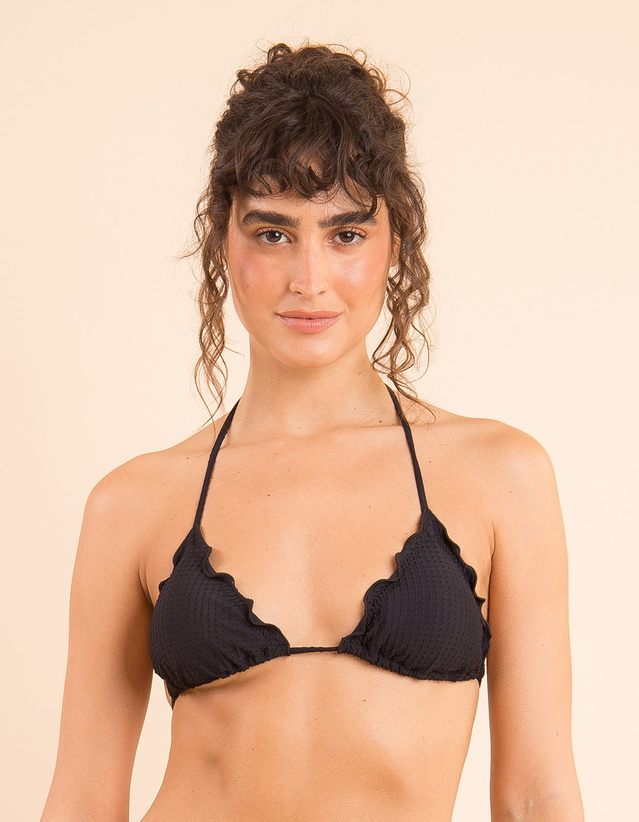 Image 11: Rio De Sol Top Top Dots-Black Frufru