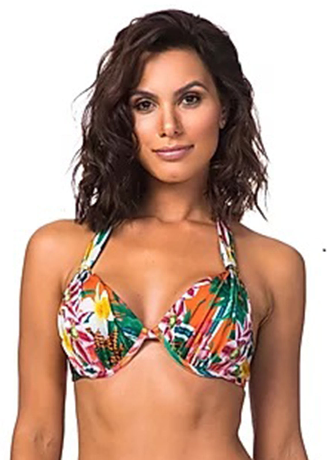 Model Front: La Playa Top Top Fina Turbinado Balaio