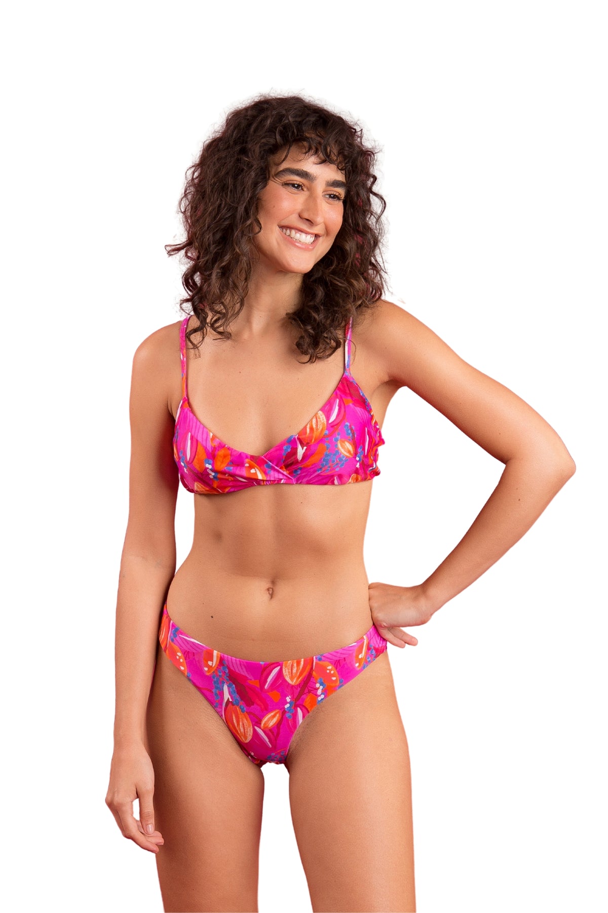 Model Front: Rio De Sol Two Piece Swimwear Set Flavors Balconet-Inv Ciao