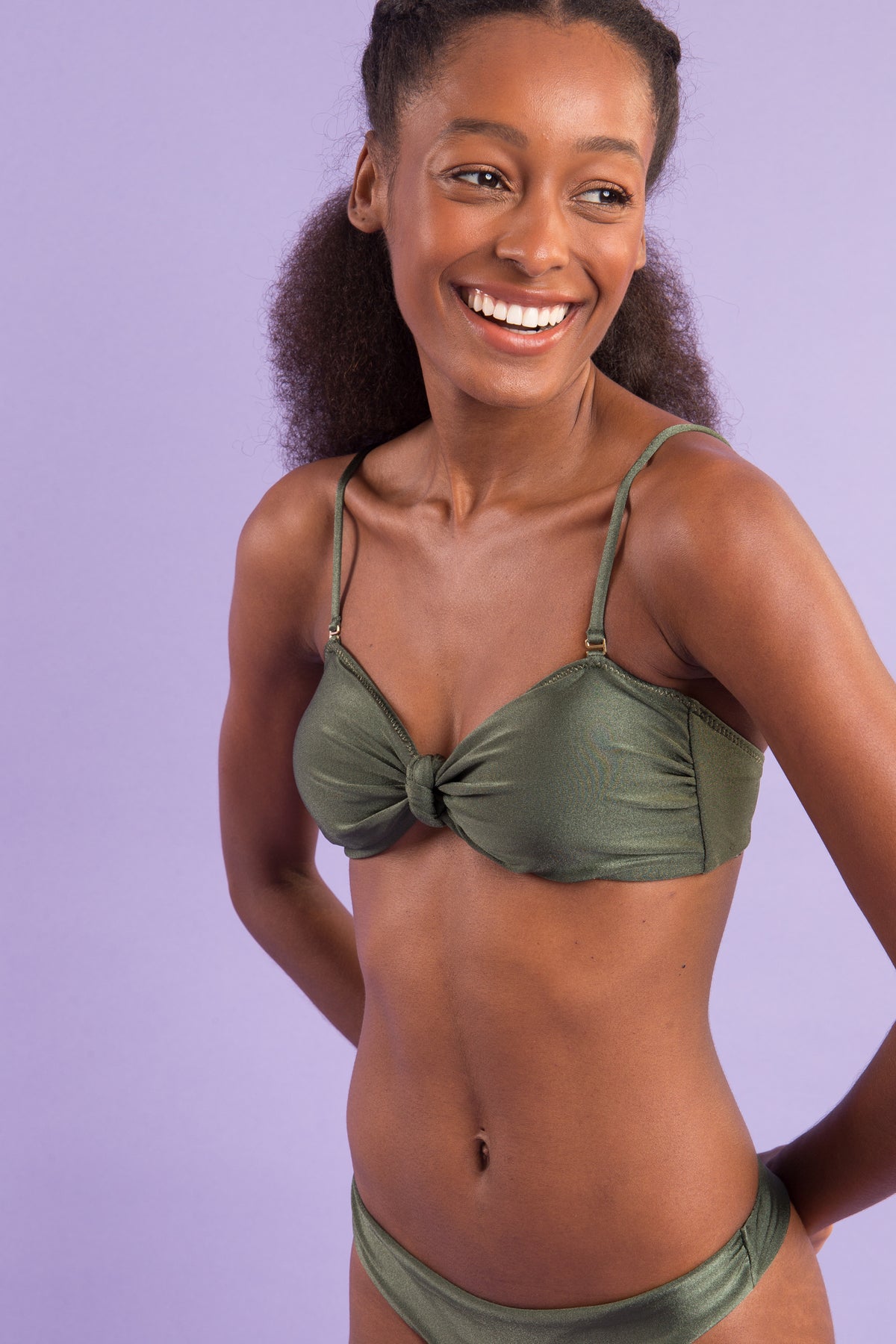 Image 10: Rio De Sol Set Set Croco Bandeau-Joy Nice-Fio