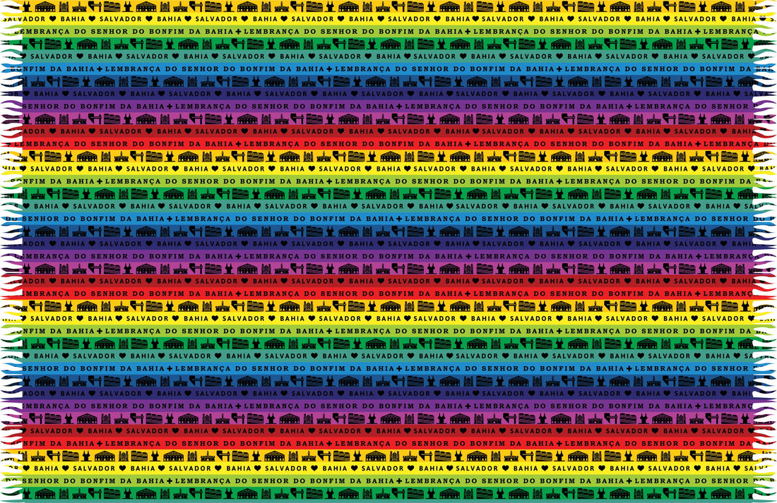 Product Front: Bali Blue Pareo Fitinha Salvador Rainbow