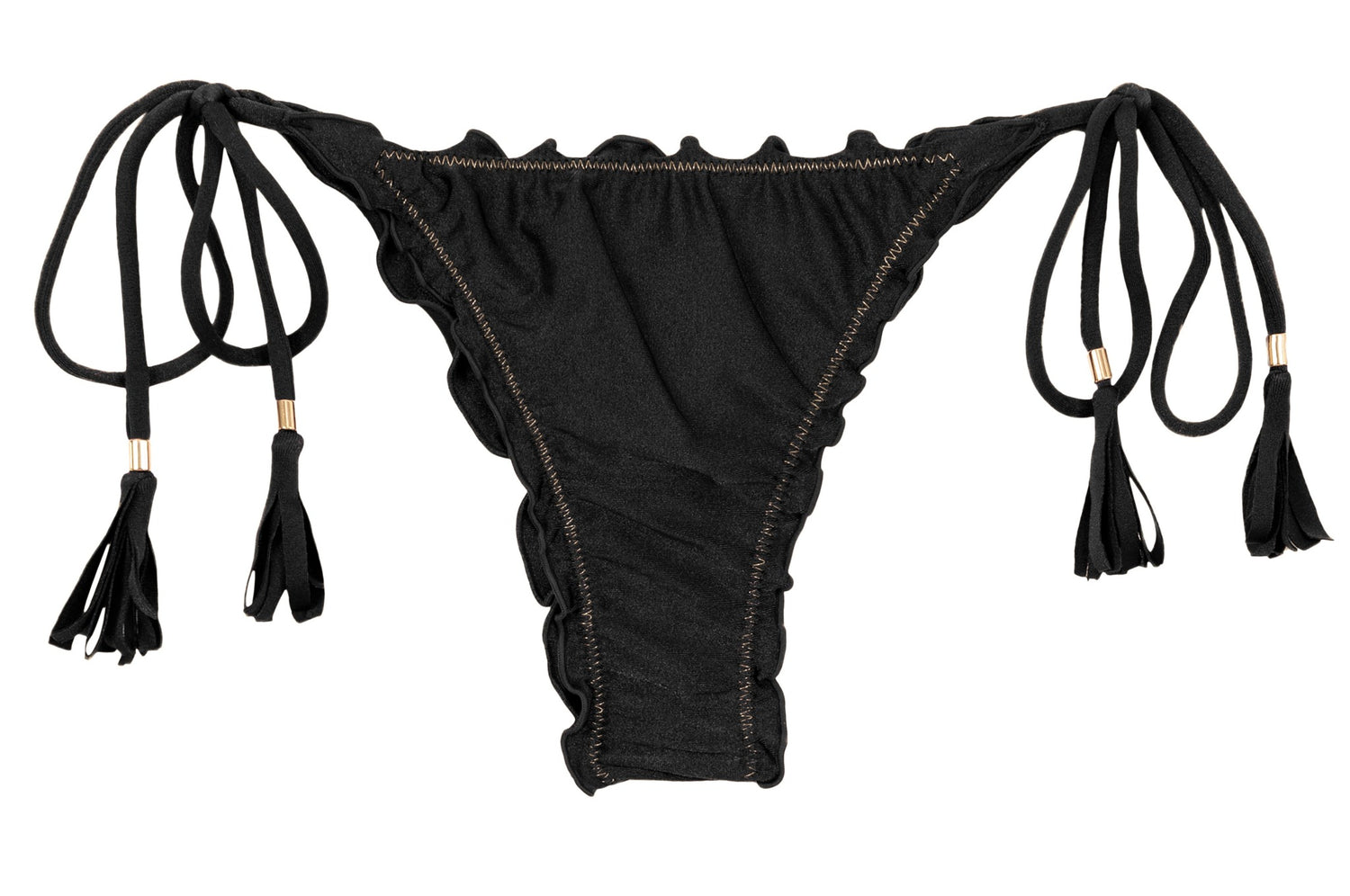 Product Front: Rio De Sol Bottom Bottom Shimmer-Black Frufru-Fio