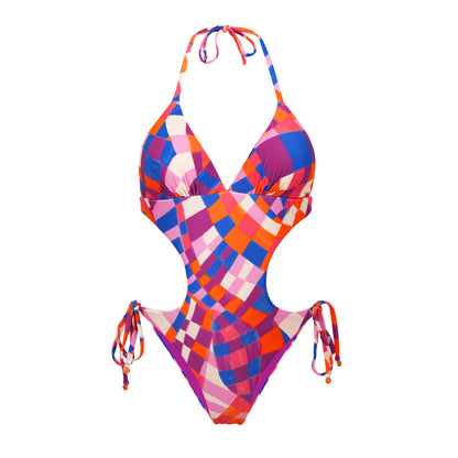 Product Front: Rio De Sol One-Piece Funny Trikini-Comfy