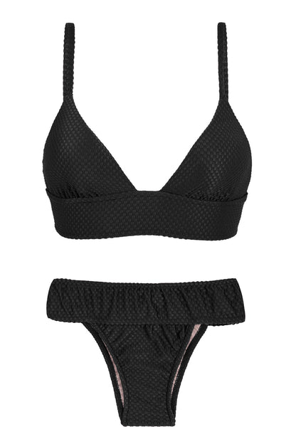Product Front: Rio De Sol Set Cloque Preto Tri Cos