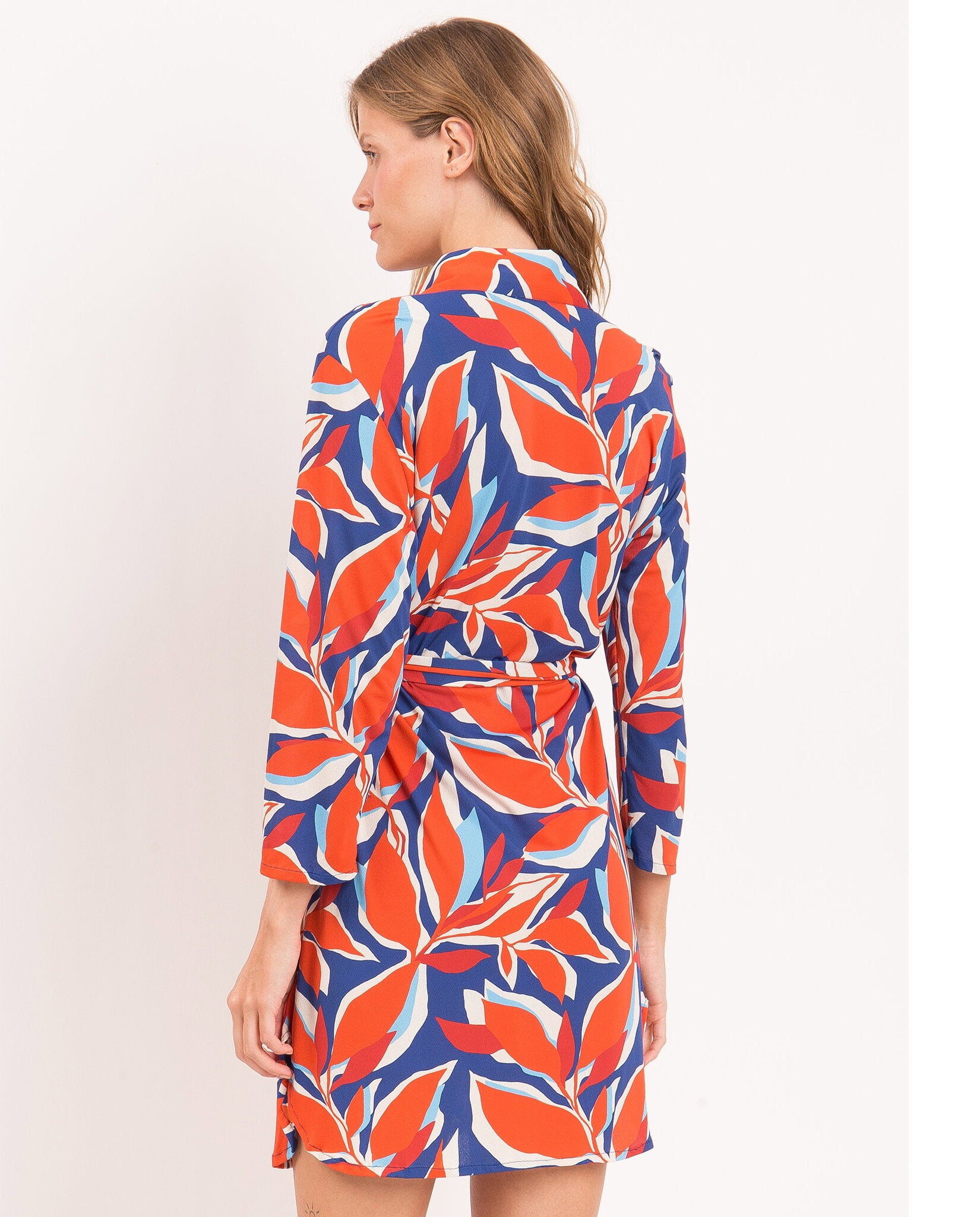 Image 07: Rio De Sol Shirtdress Leaves Chemise